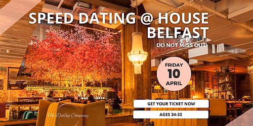 Ages 24-32, Speed Dating, Head Over Heels Belfast *MALES SOLD OUT*