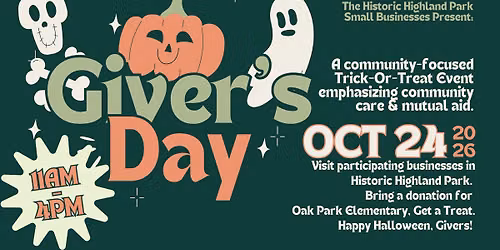 The Historic Highland Park Small Businesses Present: Giver's Day