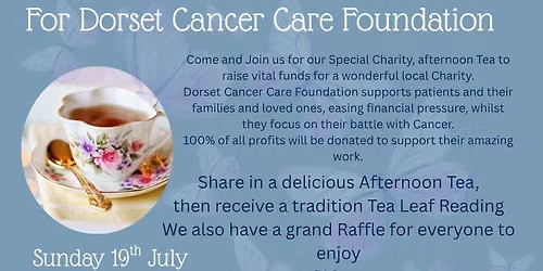 An Afternoon Tea with a Twist For Dorset Cancer Care Foundation