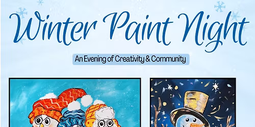 \u201cSnowman or Winter Owls\u201d Paint Night
