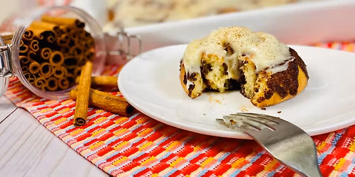 Bakery Style Cinnamon Swirl Buns with Cream Cheese Icing \u2014 Florida Academy of Baking