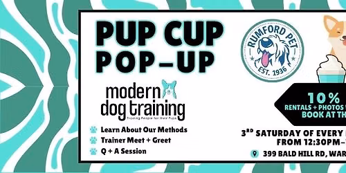 Pup Cup Pop-Up at Rumford Pet Warwick \ud83c\udf66