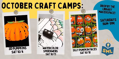 Saturday Craft Camp: Silly Pumpkin Faces