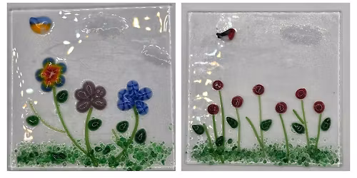 Fused glass suncatcher class at The Vineyard at Hershey