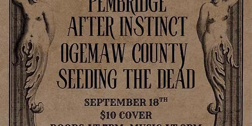 Pembridge, After Instinct, Ogemaw County, and Seeding The Dead live @ The Abyss