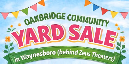 Oakbridge Community Yard Sale