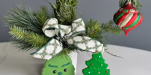 Grinch Cookie Decorating + Mini Grinch Tree Workshop