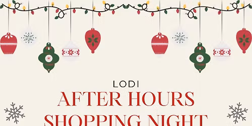 After Hours Shopping Night \u201cSip & Shop\u201d