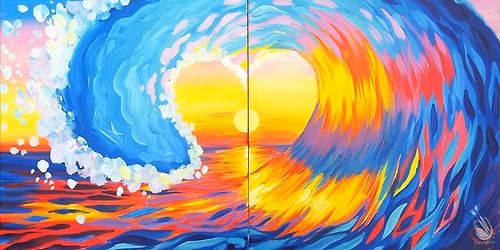 Sun-date Night\/BFF Paint Party, Love Surf at Sunset