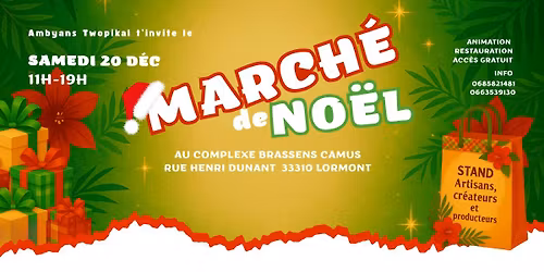 March\u00e9 de No\u00ebl Tropikal \u2014 Ambiance festive & color\u00e9e \u00e0 Lormont