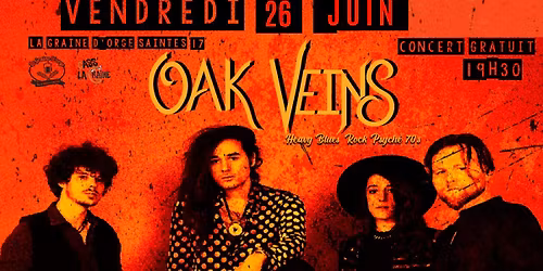 Soir\u00e9e Heavy Blues & Rock 70's avec OAK VEINS