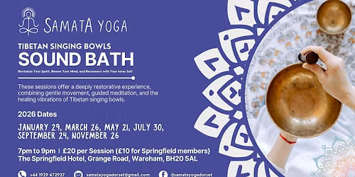 Tibetan Singing Bowls - Sound Bath at Springfield Hotel