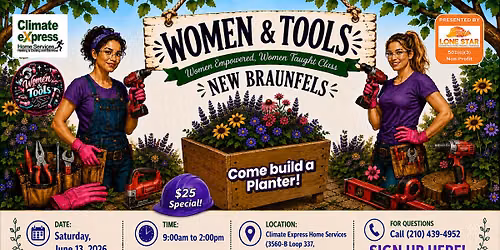 Women & Tools -New Braunfels - Planter DIY!