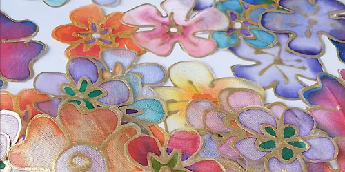 Silk Painted  Blossom Lights