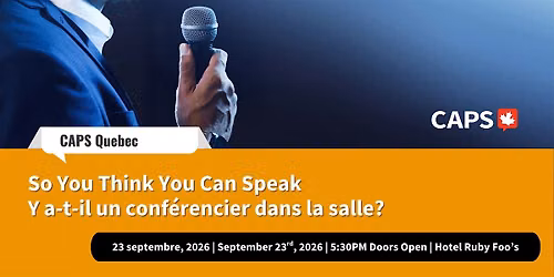 SO YOU THINK YOU CAN SPEAK | Y A-T-IL UN CONF\u00c9RENCIER DANS LA SALLE?