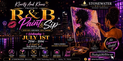 R&B Paint And Sip at Stone Water Dallas
