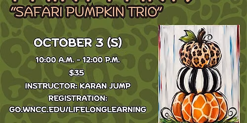 Paint Party - Safari Pumpkin Trio