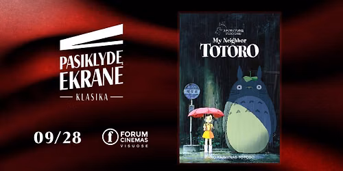 PASIKLYD\u0118 EKRANE kino klasika: Mano kaimynas Totoro (1988)