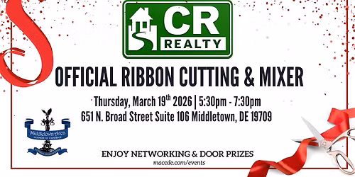 CR Realty's Ribbon Cutting & Mixer