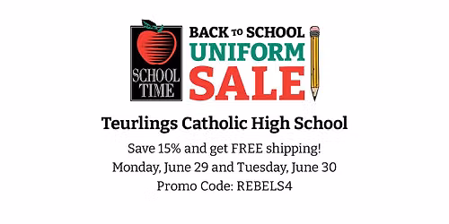 Teurlings Catholic High School Uniform Sale Days