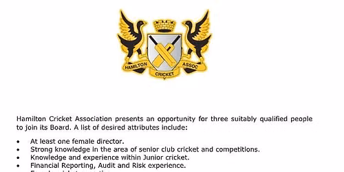 Hamilton Cricket Association AGM