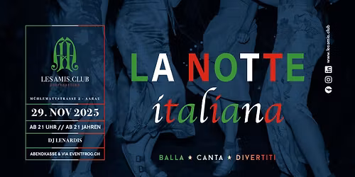 La Notte Italiana \u2013 Viva la festa!