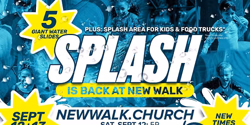Splash - 5 Giant Waterslides: Sept 12 & 13
