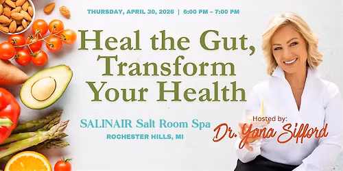 Heal The Gut, Transform Your Health + Halotherapy Session in A Salt Room
