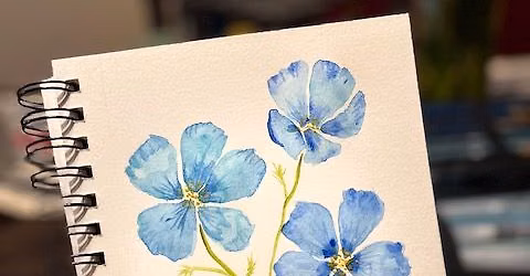 Floral Foundations, a watercolor workshop with Rebecca Fagga