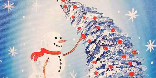 Snowy Christmas Adult and Kids Paint Event