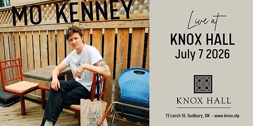MO KENNEY - LIVE at Knox Hall