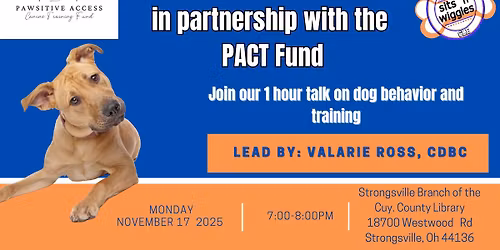 FREE Library Talk in Partnership with the PACT Fund