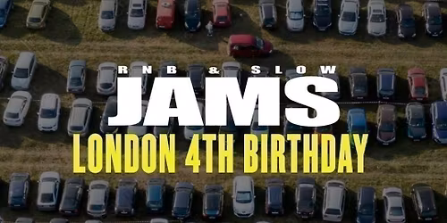 CAR PARK &amp; LOCKERS \/ BAG DROP - RNB &amp; SLOW JAMS 4TH BIRTHDAY - May 30th