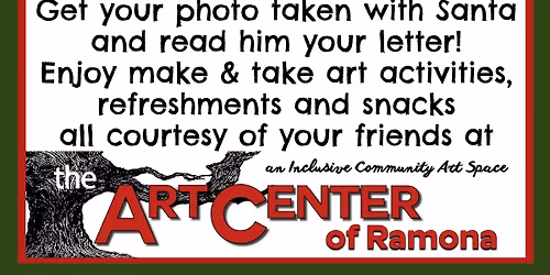 Santa visits The Art Center