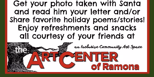 Santa visits The Art Center