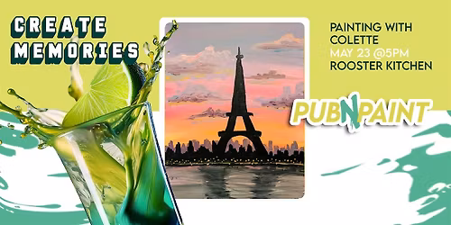 Rooster Paint Night with PubNPaint May 23rd