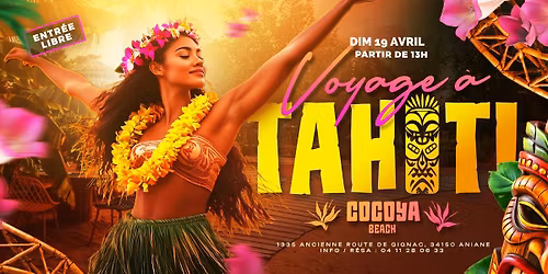 VOYAGE A TAHITI \u2708\ufe0f COCOYA BEACH ~ DIMANCHE 19 AVRIL 2026~ 