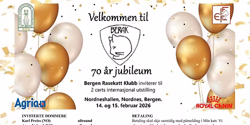 BERAKs jubileumutstilling 14. og 15. februar 2026