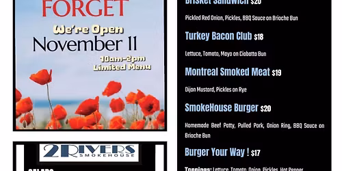 Remembrance Day Lunch