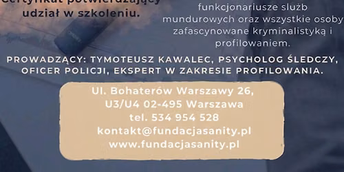 SEMINARIUM Z PSYCHOLOGIEM \u015aLEDCZYM: Zaburzenia osobowo\u015bci, przemoc, psychopatologia