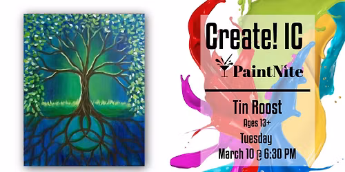 Paint Nite at Tin Roost: Celtic Trinity Tree