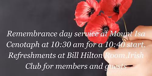 Mount Isa RSL Subbranch 2025 Remembrance Day Service 