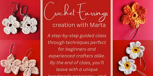 \u2728 Crochet Earrings with Marta \u2728