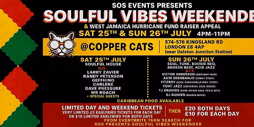 SOS Events presents Soulful Vibes Weekender