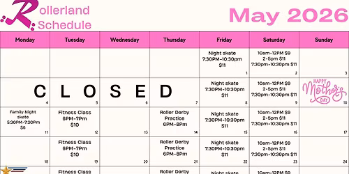 May Schedule