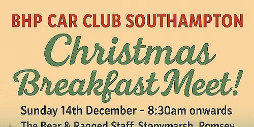 BHP Car Club Christmas meet @The Bear and Ragged Staff Timsbury