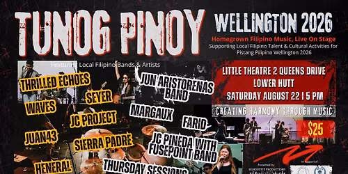 TUNOG PINOY WELLINGTON 2026 - Homegrown Filipino Music, Live On Stage
