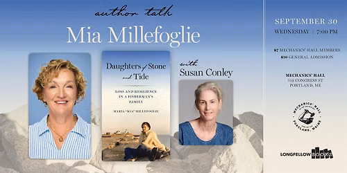 Mia Millefoglie's 'Daughters of Stone and Tide' w\/ Susan Conley