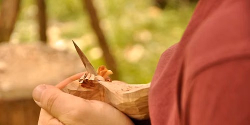 Wooden spoon carving with Green Aspirations