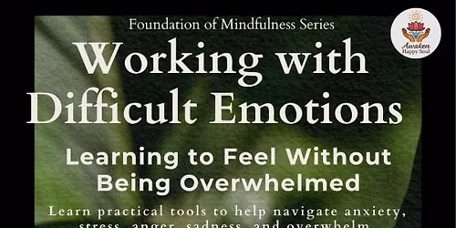 Working with Difficult Emotions | Foundation of Mindfulness Series